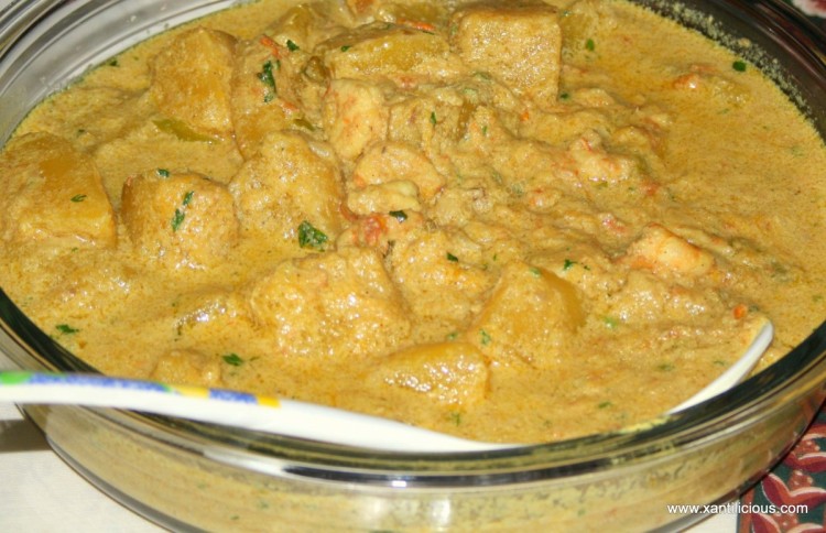 Pumpkin & Prawn Goan Curry (Doodhi Roce/ Caldinha)
