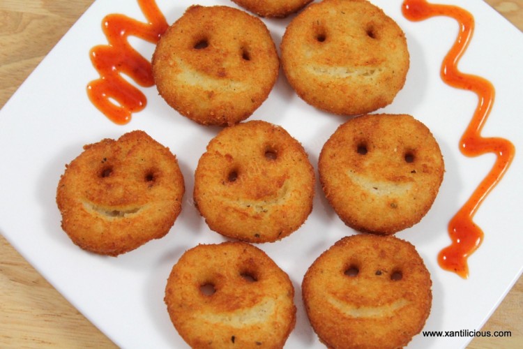 Cheesy Potato Smiley Fries