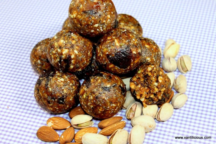 Dried Fruit & Nut Power Balls(Ladoos)