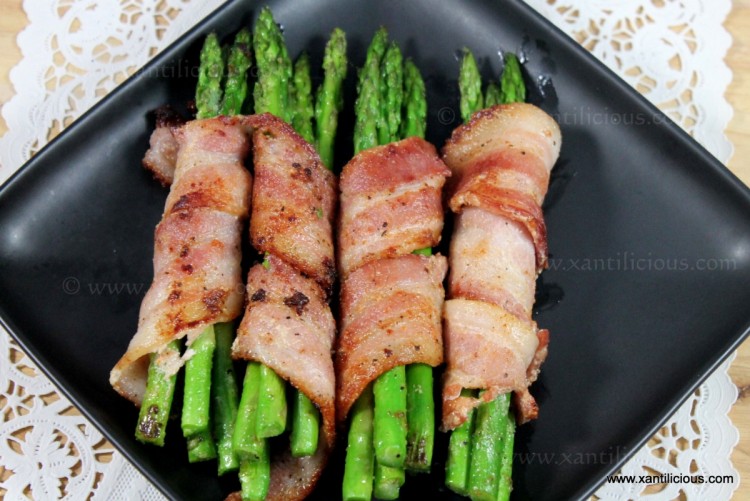 Asparagus Bundles in Bacon