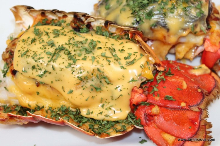 Bacon Stuffed Lobsters with Cheese